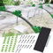 ConBlom Tunnel di pellicola con archi, supporto per serra per pneumatici da giardino, tunnel per piante fai da te (2,5 x 10 m)
