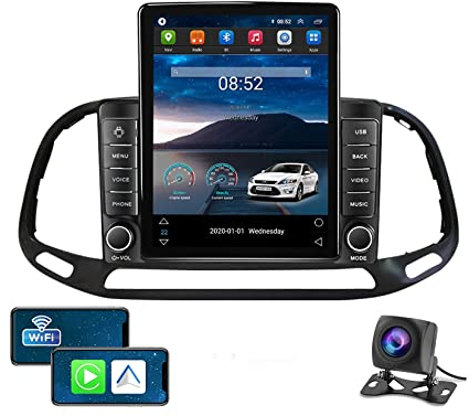 Android 11 Autoradio mit Navi für FIAT DOBLO 2015-2019 9.7 Zoll Touch 2 Din Android Auto Bluetooth Radio mit Display Rückfahrkamera USB WiFi Mirror Link Canbus (Color : TS800 4G+WiFi 8-Core 8G 128G)