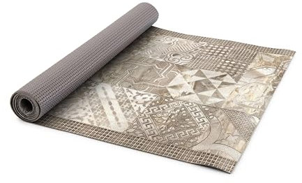 HomeLife Tappeto Cucina Antiscivolo Lavabile 52X280 Made in Italy | Passatoia Antimacchia in PVC Interni e Esterni Stampa Fantasia Patchwork | Tappeti Runner Lungo in Gomma [280 cm]