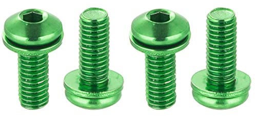 Chooee Water Bottle Cage Bolts,Bike Bottle Cage Bolts for MTB/Mountain Bike,Green