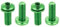 Chooee Water Bottle Cage Bolts，Bike Bottle Cage Bolts for MTB/Mountain Bike,Green