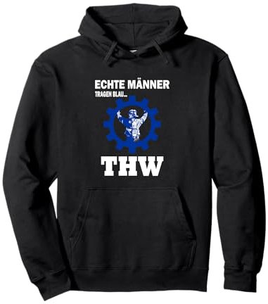 Echte Männer tragen Blau - THW Pullover Hoodie