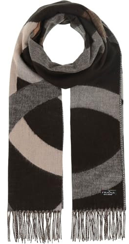 FRAAS Cashmink Schal 56 x 200 cm - Weicher als Kaschmir - Made in Germany - Schal mit Kreis- Design für Damen - Perfekt für Herbst und Winter Cafe Au Lait