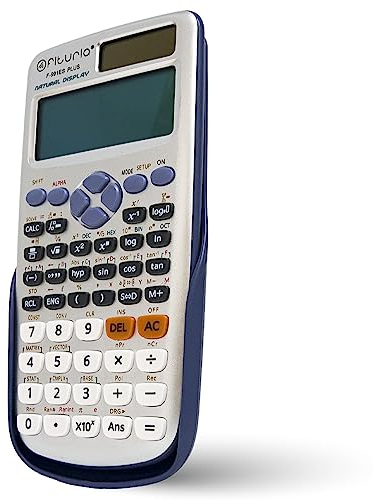 Calculadora científica Solar, Calculadora Digital cientifica para Ingeniería, Escuela y Universidad, Pantalla 2 líneas, Compatible para Escuelas y Negocios - Ofituria (F-991ES)