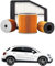 Kit Tagliando 4 Filtri per FIAT 500X 1.6 D Multijet 88 kw anno 2014<>2023