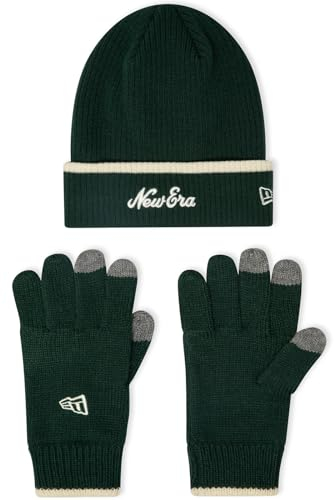 New Era Mütze & Handschuhe Set green offwhite
