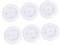 UKCOCO 6st Decken-touch-lampe Led-puck-licht Flur Deckenleuchte Treppenlampe Pat Nachtlampe Batteriebetriebenes Licht Unter Schrankbeleuchtung Wandleuchte Fernbedienung Weiß Küchenschrank