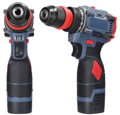 Funien Electric Drill,16.8V 2in1 Lithium Drill Electric Screwdriver Multi-Function Power Tool 45Nm Torque Brushless Motor Practical Screw Driver for Home Appliances Furniture Installation