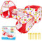MAIKEHIGH 4 in 1 Kinder Spielzelt mit Tunnel, Pop Up Kinderzelt krabbeltunnel Baby Bällebad Zelt Faltbar Drinnen Draußen Mädchen Jungen Spielzeug Geschenk