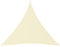 Homgoday Tenda a vela triangolare in tessuto Oxford color crema 3 x 3 m tende per terrazze tenda per balcone finestra resistente ai raggi UV per giardino terrazza finestre