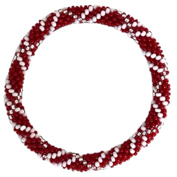 Yvelise Bracelet Népalais - Turquoise - Rouge Blanc
