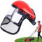 Strimming Logging Helmet With Safety Face Shield, Chainsaw Visor Guard, Forestry Hat for Gardening and Lawn Protection