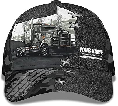Baseball Cap Trucker Traktor LKW Anpassbare Wort Druck Capatmungsaktive Mütze Baumwolle Baseballkappe Verstellbare Basecap Für Herren, Teenager, Auf Reisen
