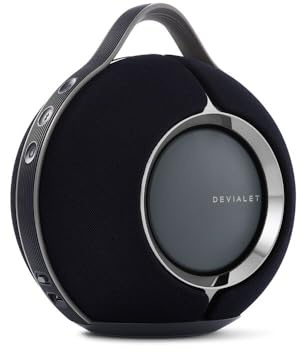 Devialet - Mania Portable Smart Speaker- Black - Premium Compact Sound - High-Fidelity Audio in Compact Design - Deep Bass, Smooth Connectivity, Adaptive Sound, Durable Design