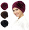 OPUHOHR 3 Stück Blumen Hijab Unterkappe für Frauen, Hijab Undercap, Turban Mütze Damen, Islamische Muslimische Unterschal Hijab