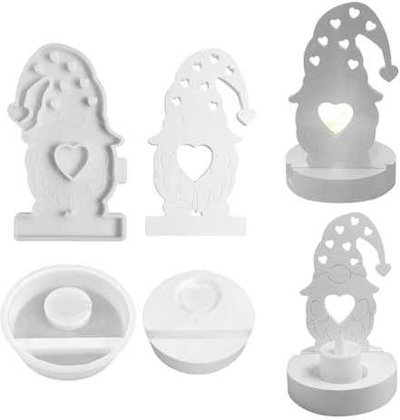 Silikonformen Gießformen Weihnachten,Silikonform Weihnachten Wichtel Silikonform Kerzenhalter Gießformen Silikon Gießform Weihnachten Zwerg Gips Zum Gießen Giessformen Silikon Gießform Kerzenhalter
