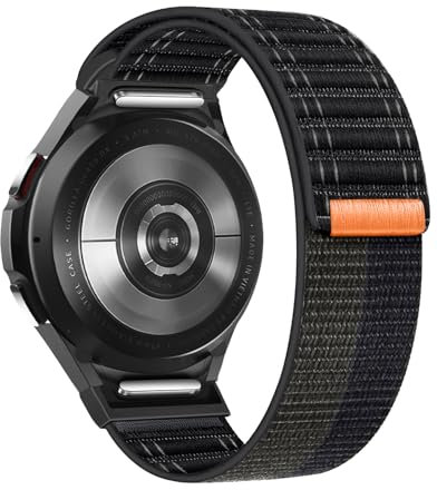 SimpleThings One Click Sport Loop Armband für Galaxy Watch 7 40 mm 44 mm Armband, Weiches Stoff-Ersatzarmband für Samsung Galaxy Watch 7/6/5/4/FE Herren Damen fürs Training