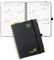 POPRUN Kalender 2025 2026 Buchkalender Ringbuch mit Hardcover, ca. A5 (21,5 x 16 cm), 17-Monate-Terminplaner (Aug.2025-Dez.2026), Wochenplaner 2025 2026 mit Plastiklineal - Schwarz