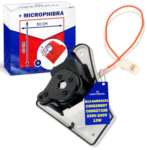 Pompa di Scarico della Condensa per Asciugatrici 13W 220V-240V con Codice Originale C00627328 per Whirlpool B13-6AB03151 per HANYU - Completo di Panno Microfibra - Garanzia di 10 Anni - MONTERAL