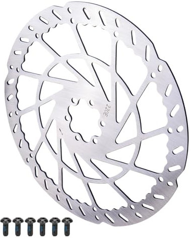 MLWSKERTY 140/160/180/203/220mm Edelstahl Bremsscheibe Mit Schrauben Fahrräder Bremsscheibe Für Rennrad Mountainbike