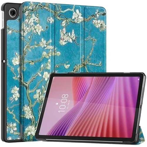 MEFEPLPBZC Smart Tablet Case Suitable For Lenovo Tab 2025 TB-311FU TB311XU K10 2nd 10.1inch PU Leather Stand Cover(Apricot flower,Tab 2025 TB-311FU)