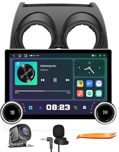 Fisico Display Manopole CarPlay/Android Auto AM/FM Radio Auto Navigazione Stereo GPS 11.8 QLED Octa Core 8G+256G Touch Scree WiFi 2 Din Headunit Tablet Player Per Nissan Qashqai 2006-2013