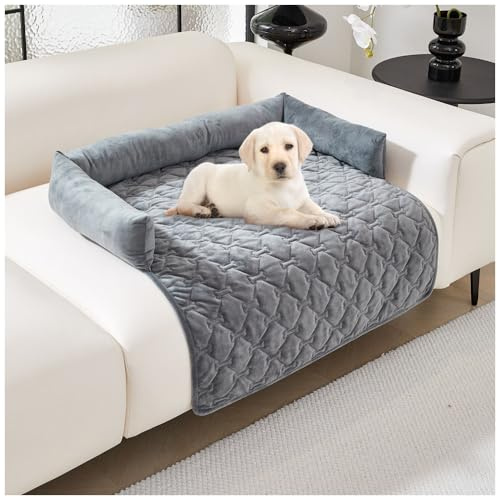 NUODWELL Hundebettbezug, Haustier-Couchbezüge für Sofa mit rutschfester Unterseite