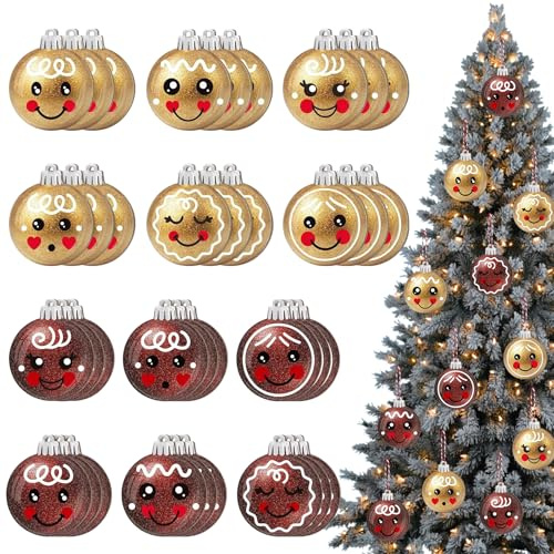 36 Stück Lebkuchenmann Deko Lebkuchenmann Weihnachtsbaumanhänger Christbaumschmuck Lebkuchen Deko Weihnachten Lebkuchen Anhänger Christbaumschmuck Für Weihnachtsdeko Tannenschmuck Anhänger