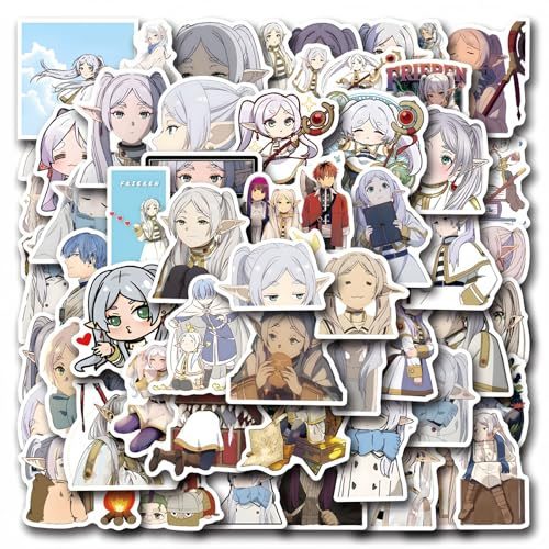 55PCS Cartoon Anime Aufkleber, Aufkleber für Laptop, Wasserdicht Vinyl Stickers, für Scrapbook, Skateboard, Auto, Gepäck, Wasserflasche, Telefon, Geschenke für Anime-Fans