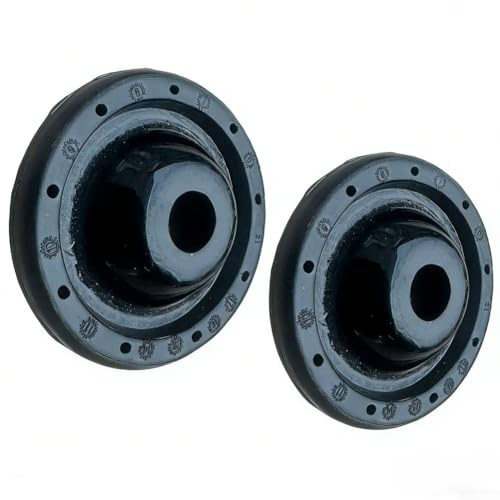 Shock Absorber Mounting Plate Pair for Fiat 500 and for ABARTH 500, Front Strut Top Mount Damping Disc Set, OEM 51707691 Replacement Kit, Black Car Suspension