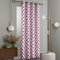 DecoKing 140x245 Hellrosa Vorhang Ösenschal Fensterdekoration geometrisches Muster Blickdicht rosa pink Bordeaux Weinrot Hypnosis Triangles