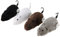 Demiawaking Lot de 4 souris à mouvement mécanique en peluche pour chat