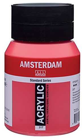 Amsterdam Standard Series Acrylfarbe Flasche 500 ml Transparentrot Mittel 317 (17723172)