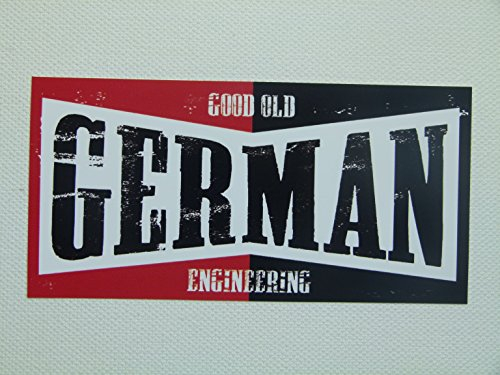 cut-it folientechnik & design MG043 / Aufkleber German 12x5,8cm Auto Oldtimer Old School Tuning Retro Rat Rod Look Rost