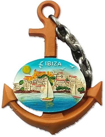 Ibiza Spanien Kunstharz 3D starker Kühlschrank Magnet Souvenir Tourist Geschenk Chinesische Magnet Hand Made Craft Creative Home und Küche Dekoration Magnet Sticker