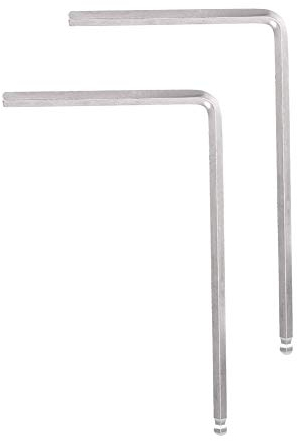 Gitarrenschlüssel, 2 Stück Metallschlüssel Werkzeug 4mm / 5mm Kugelkopf für Akustikgitarre(Silber 5mm)