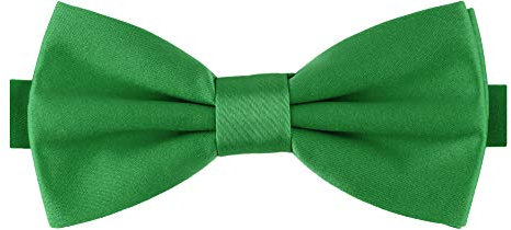 Ladeheid Herren Schmale Fliege mit einstellbarem Band für Anzug festlich M(Grün, 12cm x 6cm)
