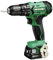 HiKOKI HIK-DV12DAWFZ -Trapano Combinato a Batteria 12V 10mm 38Nm Mandrino con 2 batterie 2,5 Ah, caricabatteria e valigetta, 1 V, Nero, 3/8_pollice