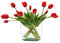 DUYONE 15pcs künstliche Tulpen Blumen, Real Touch Latex Bouquet, gefälschte Tulpen für Büro Hochzeit Party Home Küche Garten Dekoration(Rot, 15 Stück)
