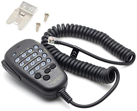 Kymate MH-48A6J 6 Pin Coil Cord DTMF Speaker Microphone with Button for Yaesu FT-7800R FT-8800R FT-8900R FT-7900R FT-7100M1 FT-1900R FT-2600 FT-2800 FT1802 FT-1807 Mobile Radio Hand Mic