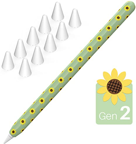 NIUTRENDZ Sonnenblume Hülle für Apple Pencil Schutzhülle Silikon Ipad Pencil Case Apple Pencil Zubehör