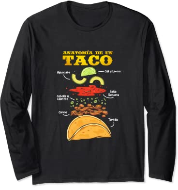 Anatomy of a Mexican Taco Manga Larga
