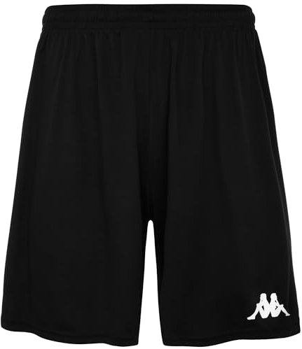 Kappa Herren Trikotshorts Schwarz XXL Regular Fit Sport Hybrid Shorts Fahrradfahren HIIT Frühling/Sommer