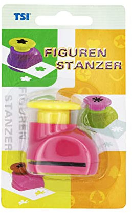 TSI Motivstanzer Delfin, Größe: (HxBxT) 4 x 3 x 4,5 cm, Stanzdurchmesser ca. 18 mm, ideal für Papier und Bastelkarton, Art. Nr. 49658-U-3