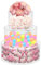 Esyogen Acryl Kuchen Stand Füllbar Runde Zylinder Display Riser Display Box für Hochzeit Geburtstag Party Dekorative Mittelstück,3PCS 15/20/25 * 10CM Mit 3*LED-Lichtstreifen