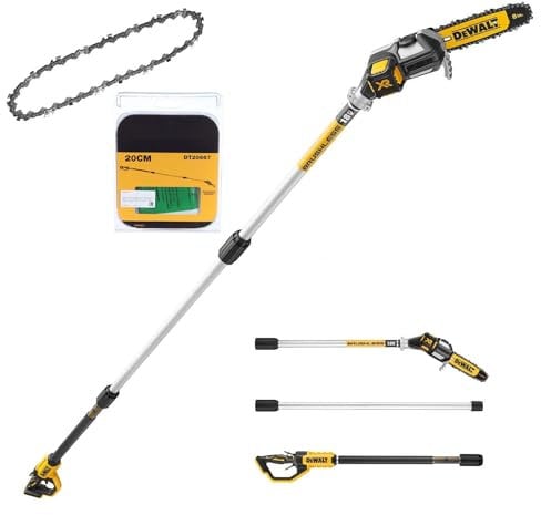 DEWALT DCMPS567N 18v XR Brushless Pole Saw Chainsaw Pruner Split Shaft + Chain