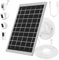 7 W Solarpanel für Ringkamera, USB-Solarladegerät mit DC-Anschluss, kompatibel mit Ring Stick Up Cam