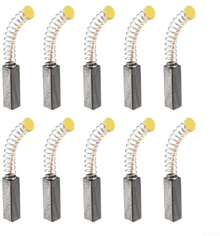 Escobillas de carbono, 10 piezas de repuesto para motores eléctricos de 20 mm x 6 mm x 6 mm, larga durabilidad