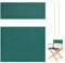 AHANDMAKER 1 Set Ersatzbezug Für Regiestuhl, Casual Directors Chair Cover Kit Ersatzbezug Polyester-Baumwoll-Gemisch Mit Holzstab Für Director Chair (Runder Stab), Grün 53x41cm + 53x19.5cm