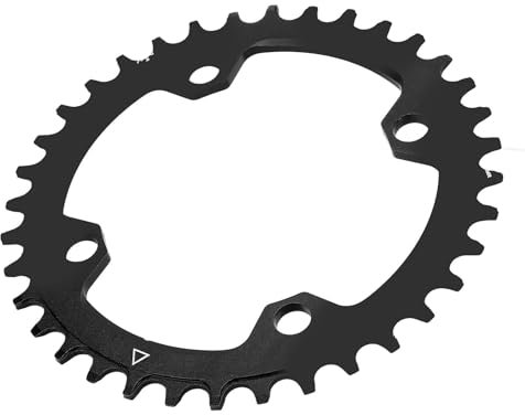 Plato de Bicicleta, Plato Ancho y Estrecho de Aleación de Aluminio Redondo Mecanizado CNC, Plato único para Bicicleta de Carretera